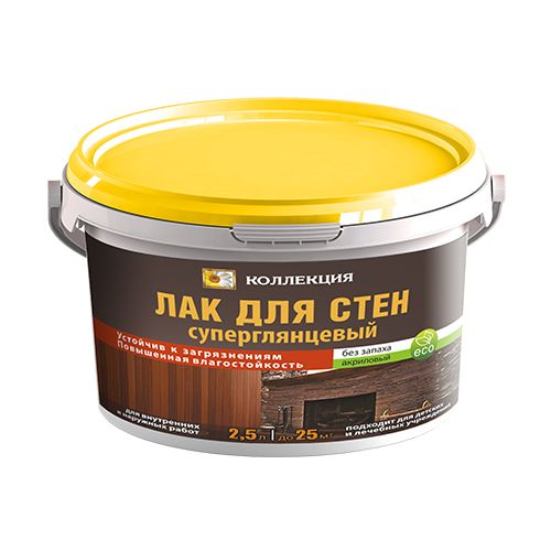 Лак Коллекция для стен акрил, суперглянец 0,9кг