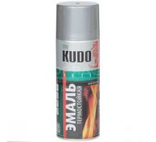 Эмаль аэрозольная термостойкая белая KUDO 520мл