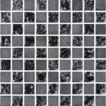 Сарапул Ижевск Мозаика шахматка черная, черная матовая 15мм*15мм напольные покрытия купить цена пороги ламинат линолеум виниловая плитка недорого каталог в наличии сайт ассортимент размеры