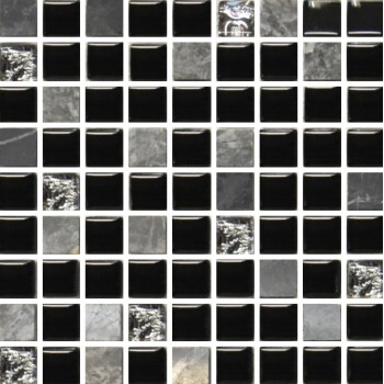 Сарапул Ижевск Мозаика черная, платина 15мм*15мм напольные покрытия купить цена пороги ламинат линолеум виниловая плитка недорого каталог в наличии сайт ассортимент размеры