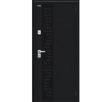 Дверь мет Bravo Thermo-2 Флеш Декор-2 Capp Ver/Букле черное 205*96 Правая