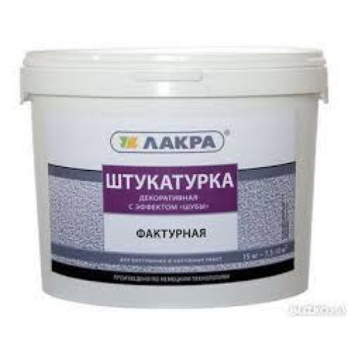 Декоративная шт-ка фактурная с эффектом шубы белая 15кг Л-С