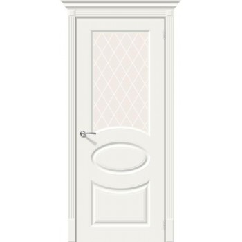 Купить двери недорого межкомнатные и входные по низким ценам в Сарапуле Ижевск Фейерверк красокДверь Скинни-21 Whitey White Crystal 200*60 Ковров