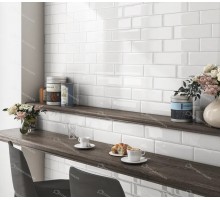 Аккорд белый грань глянцевый 8,5x28,5x0,92(0,97)(40шт)