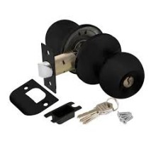 Ручка защелка 6082 BL-E (кл/фик) черный