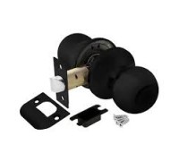 Ручка защелка 6082 BL-P (без фик) черный