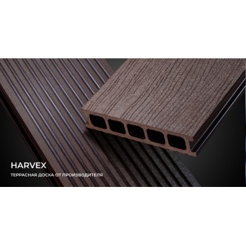 Сарапул Ижевск Террасная доска Harvex "AeroSlim" 140*18*3000 Антрацит  напольные покрытия купить цена пороги ламинат линолеум виниловая плитка недорого каталог в наличии сайт ассортимент размеры