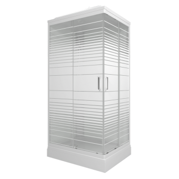 Сарапул Ижевск Душ. каб. Квадро 100*80А низ.поддон,Полосы, Белый ДН4 напольные покрытия купить цена пороги ламинат линолеум виниловая плитка недорого каталог в наличии сайт ассортимент размеры