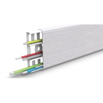 Наличник с кабель-каналом 70мм 2,2м Светло-серый 002 Деконика