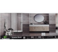 Плитка настенная Алькон 30*60см св.серый 1,44м2 (TP3625A)