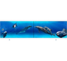 Экран для ванн 1.5м Ультралегкий АРТ Дельфины