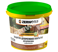 Аквалазурь деревозащита белый 2,5л дуб ZERWOOD