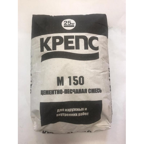 Смесь цементно-песчаная Крепс ЦПС М-150 25кг