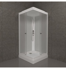 Душ. каб. Орион 90*90 квадрат низ. поддон Аква.Лен.Графит ДН Стандарт