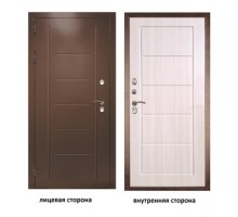 Дверь мет антик медь ФЛ(7) Бремен Лиственница белая 2,05*0,97L