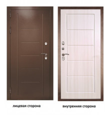 Дверь мет антик медь ФЛ(7) Бремен Лиственница белая 2,05*0,97L