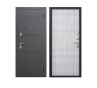 Дверь мет 7,5см Гарда Серебро Белый Ясень 860мм Левая