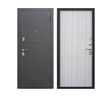 Дверь мет 7,5см Гарда Серебро Белый Ясень 860мм Левая