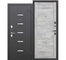 Дверь мет 7,5см Гарда Серебро Бетон Снежный 860мм Левая