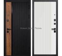 Дверь мет 9см Кантри Эмалит белый 860мм Левая