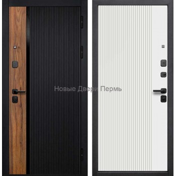 Купить двери недорого межкомнатные и входные по низким ценам в Сарапуле Ижевск Фейерверк красокДверь мет 9см Серебро Зеркало Эмалит белый ФЛЗ-13 860мм Левая