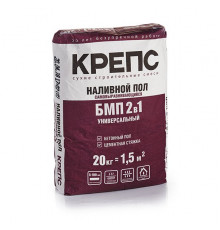 Наливной пол Крепс БМП 5-100мм М200 20кг