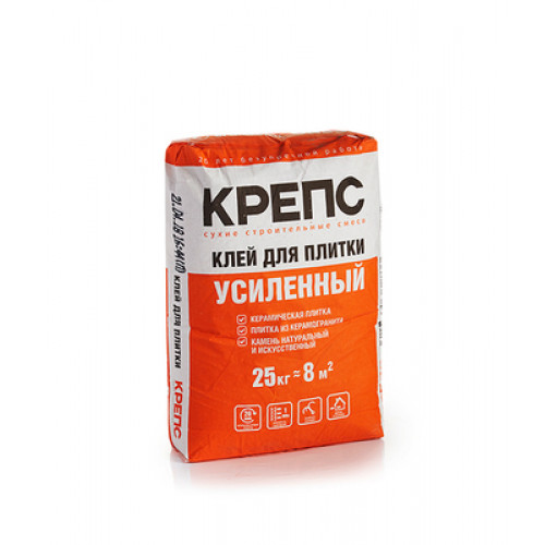 Клей для плитки Крепс Усиленный (C1 T) 25кг