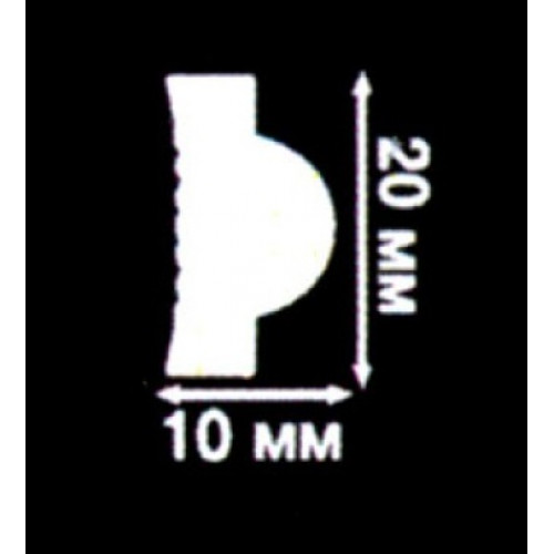Плинтус I20 2м 20*10мм KINDECOR