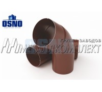 Угловое колено 60гр 125*90мм Шоколад OSNO Металлкомплект