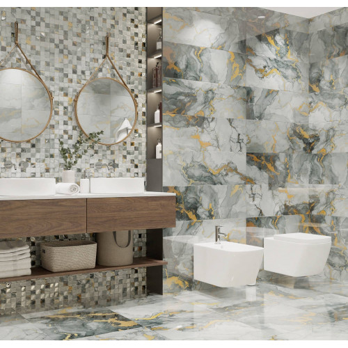 Плитка настенная Tiziana Gold B glossy 30*90см 1,08м2 GL04B