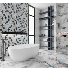 Плитка настенная Tiziana Blue A glossy 30*90см 1,08м2 GL05A