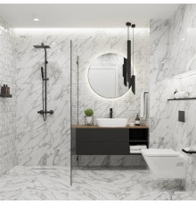  Плитка настенная Omnia White A glossy 30*90см 1,08м2 GL03A