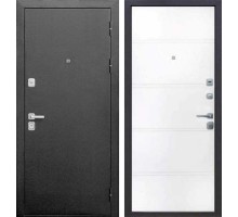 Дверь мет 9см Серебро Эмалит белый 860мм Левая