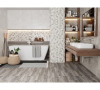 Плитка обл, Гексацемент серая 200*600 1064-0293 