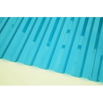 Сарапул ИжевскМонолитный поликарбонат бирюза 1050*2000*0,8мм трапеция  напольные покрытия купить цена пороги ламинат линолеум виниловая плитка недорого каталог в наличии сайт ассортимент размеры