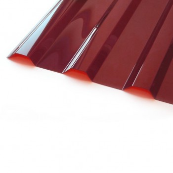 Сарапул ИжевскМонолитный поликарбонат гранат 1050*2000*0,8мм трапеция  напольные покрытия купить цена пороги ламинат линолеум виниловая плитка недорого каталог в наличии сайт ассортимент размеры