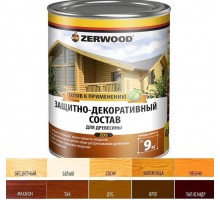 Защитно-декоративный состав ZERWOOD ZDS белый 0,85л
