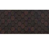 Черепица Шестигранник коричневый 3м2 1000мм 22шт Docke