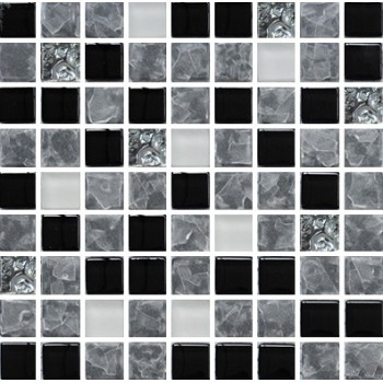 Сарапул Ижевск Мозаика белая, черная, платина 15мм*15ммнапольные покрытия купить цена пороги ламинат линолеум виниловая плитка недорого каталог в наличии сайт ассортимент размеры