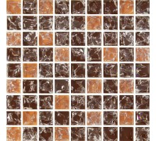 Мозаика коричневая, бежевая 15мм*15мм