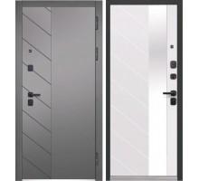 Дверь мет Luxor 2МДФ Пирамида Зеркало 860мм Левая