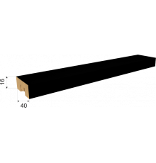 Рейка интерьерная МДФ Бриона Black Edition 2700*16*40мм