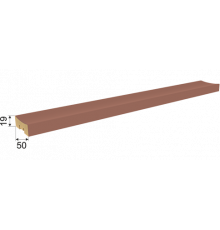 Рейка интерьерная МДФ Планкен Рекесс De Luxe Mauve 2700*50*19 мм
