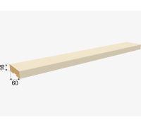 Рейка интерьерная МДФ Планкен De Luxe Palomino 2700*60*16мм