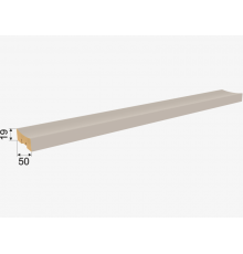 Рейка интерьерная МДФ Планкен Рекесс De Luxe Sandgrau 2700*50*19мм