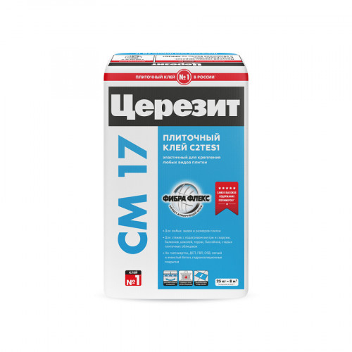 Церезит СМ 17 д/плитки эластичный клей 25кг