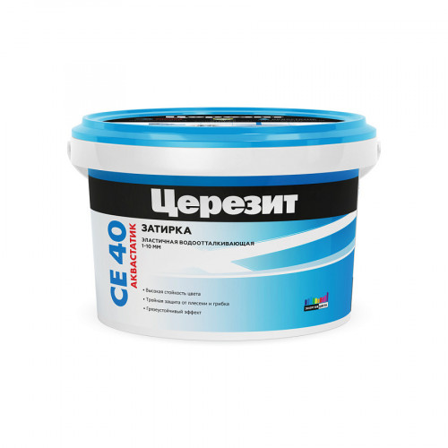 Затирка СЕ40 белая эластичная 1кг Церезит