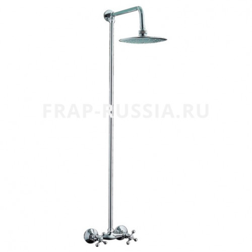 Душевой гарнитур со смесителем хром верх душ FRAP F2308