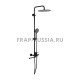 Душевая система FRAP F24806-6 черный, верхний душ, душевая лейка