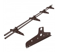 Снегозадержатель трубчатый BERG Д-25мм 3м 4 опоры шоколад